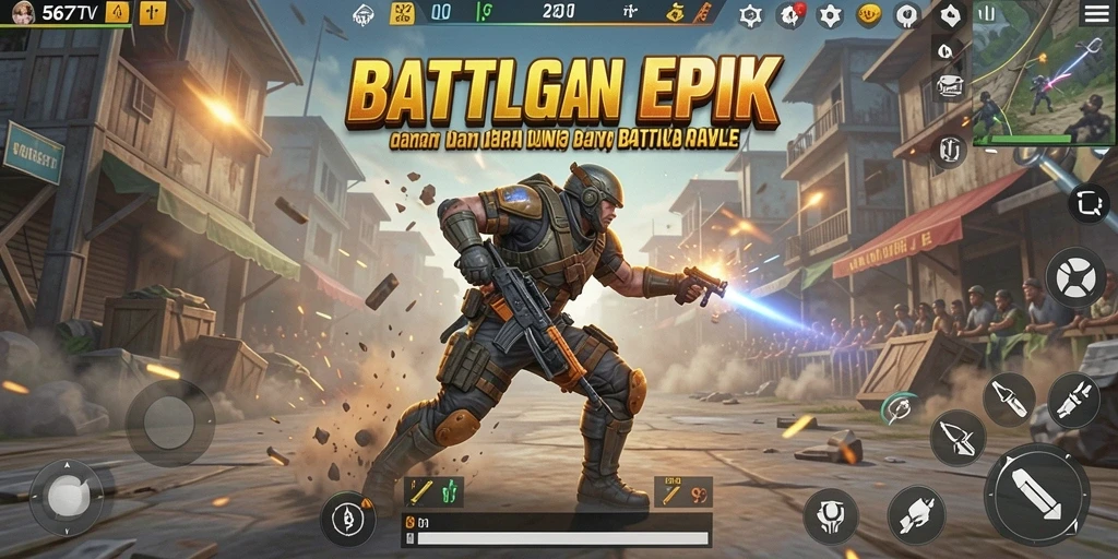 Gameplay seru dan intens di 567TV Battle Royale.