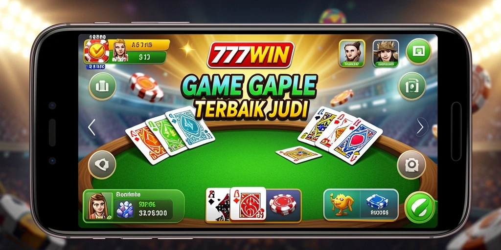 Tampilan gameplay Gaple seru di 777WIN.