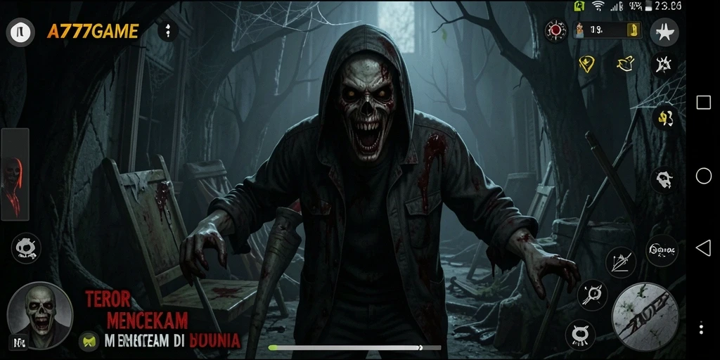 Gameplay menegangkan di A777GAME yang penuh dengan elemen horror.