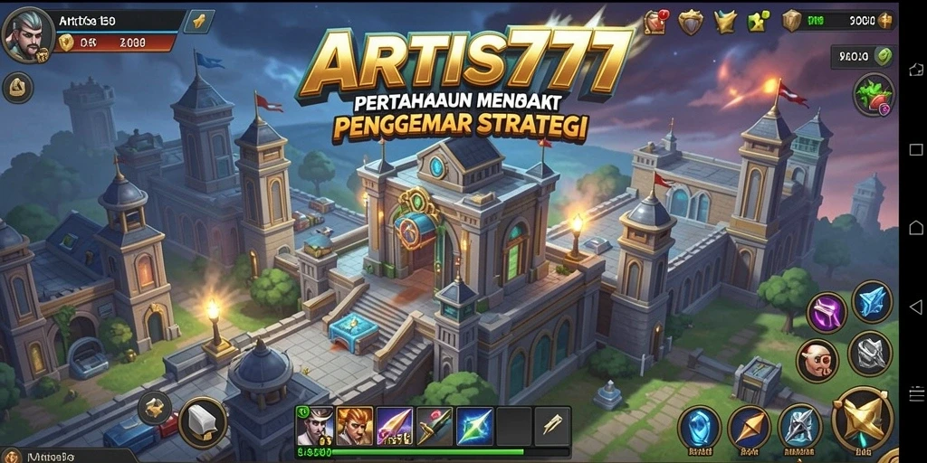 Gameplay seru dari ARTIS777 dalam pertahanan menara.