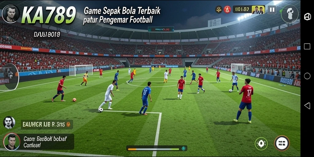Tampilan gameplay <strong>KA789</strong> yang seru dan penuh aksi sepak bola.