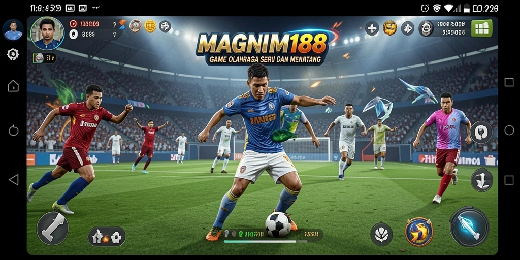 Tampilan gameplay <strong>MAGNUM188</strong> yang dinamis dan seru dalam olahraga.