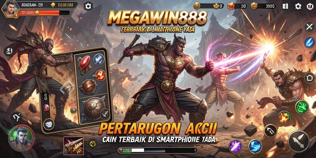 Tampilan gameplay MEGAWIN888 yang penuh aksi dan seru.
