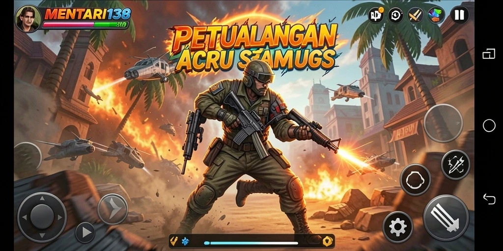 Tampilan gameplay seru dan penuh aksi di MENTARI138.