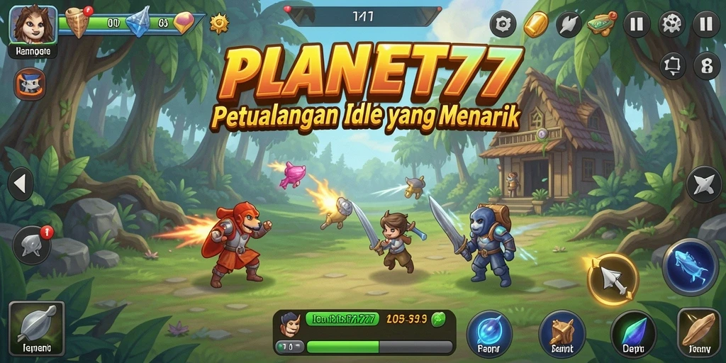 Tangkap momen seru gameplay Idle di PLANET77.