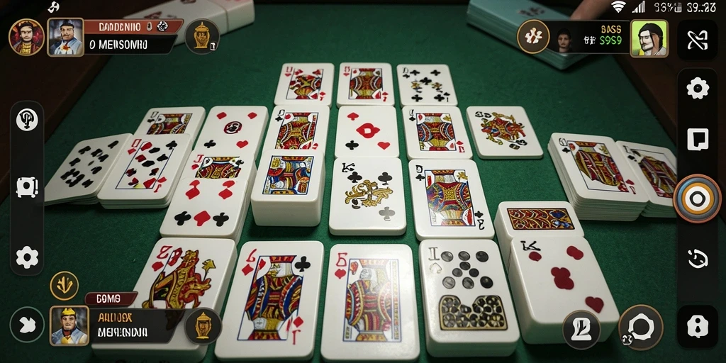 Screenshot gameplay S9S9 yang menunjukkan aksi seru permainan Domino.