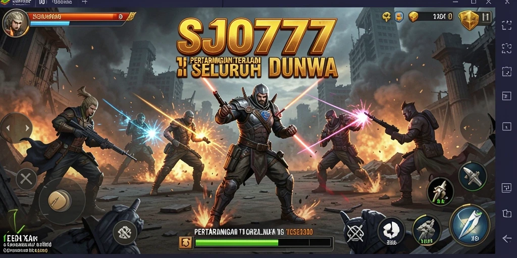 Gameplay seru SJO777 dalam pertempuran Battle Royale.