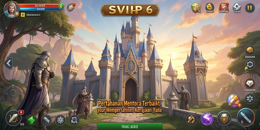Gameplay menakjubkan SVIP6 dalam melindungi kerajaan Anda dari serangan musuh.