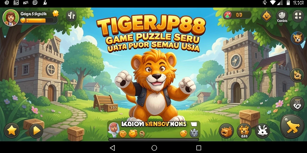 Screenshot gameplay TIGERJP88 menampilkan tantangan puzzle yang menarik.