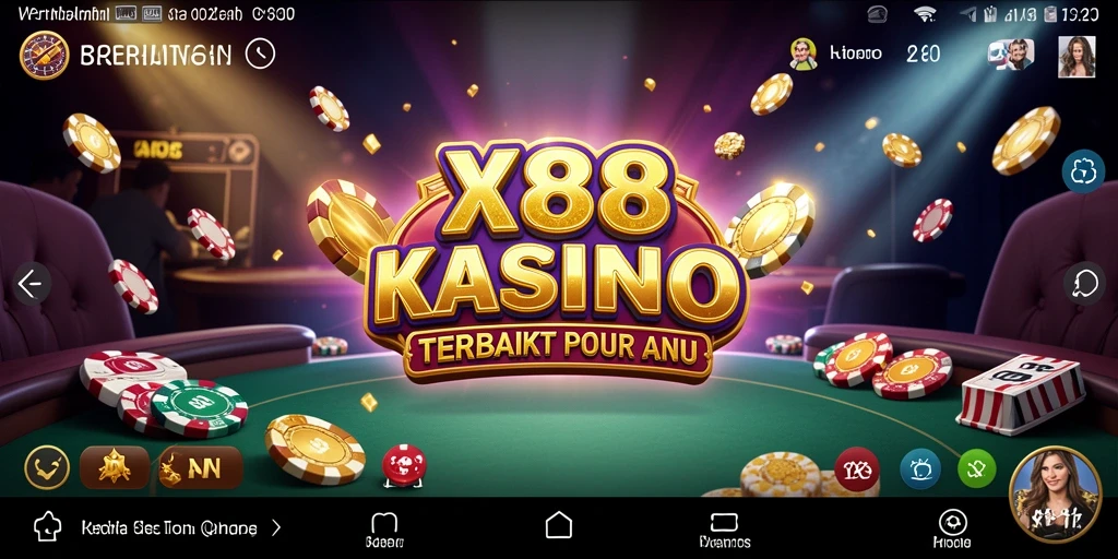 Gameplay menarik X88 dengan grafis memukau dan suasana Kasino yang mendebarkan.